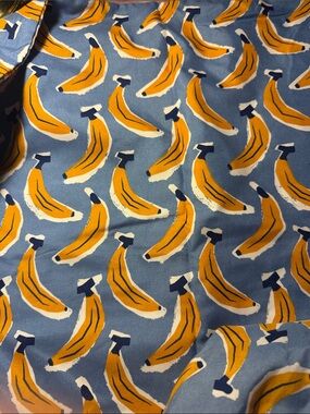 Room Essentials Yellow Banana Print Sheet on Blue